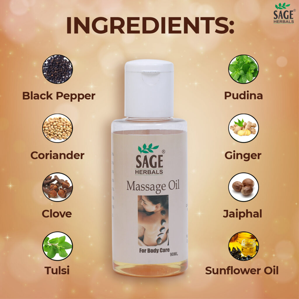 SAGE MASSAGE OIL - 90ml
