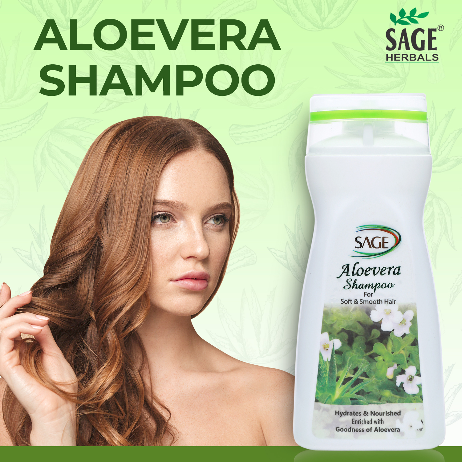 Sage Aloe Vera Shampoo - 200ml - Image 3