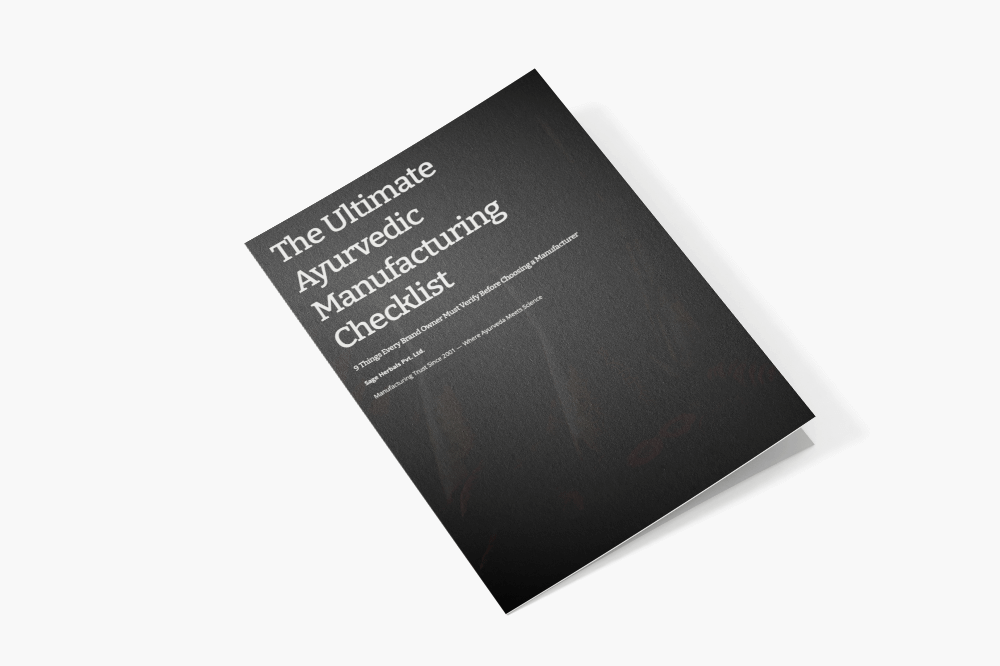 The Ultimate Ayurvedic Manufacturing Checklist eBook.